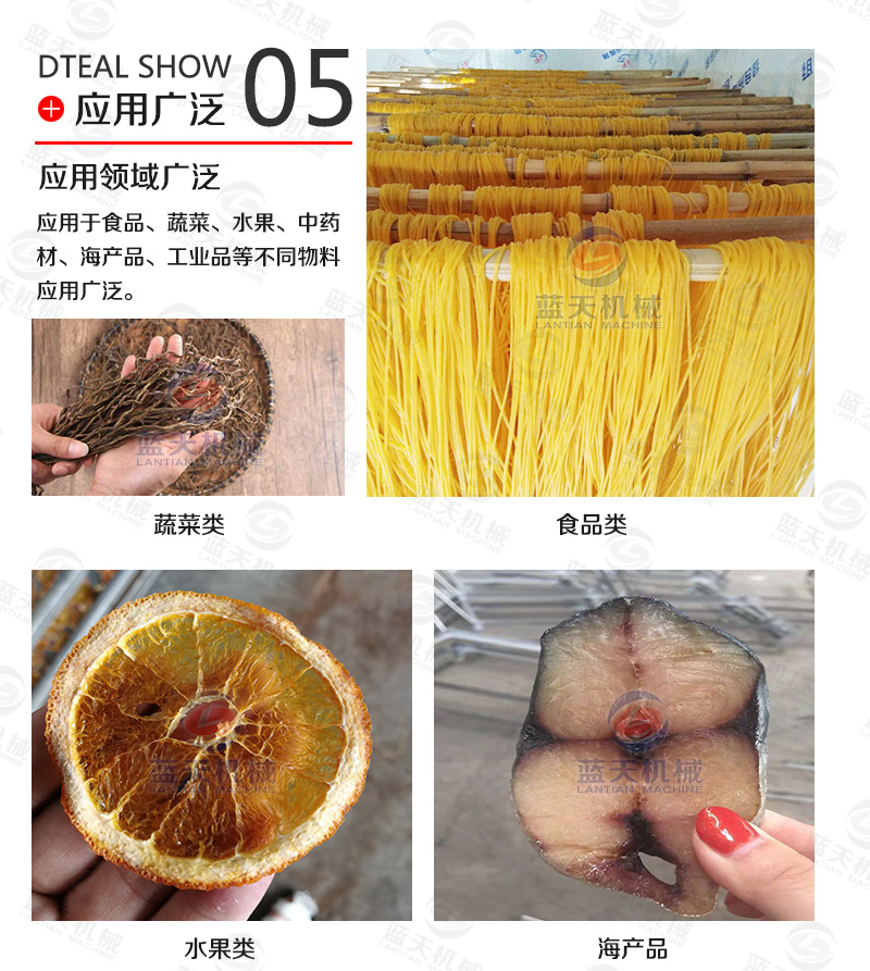 掛面烘干機應用廣泛